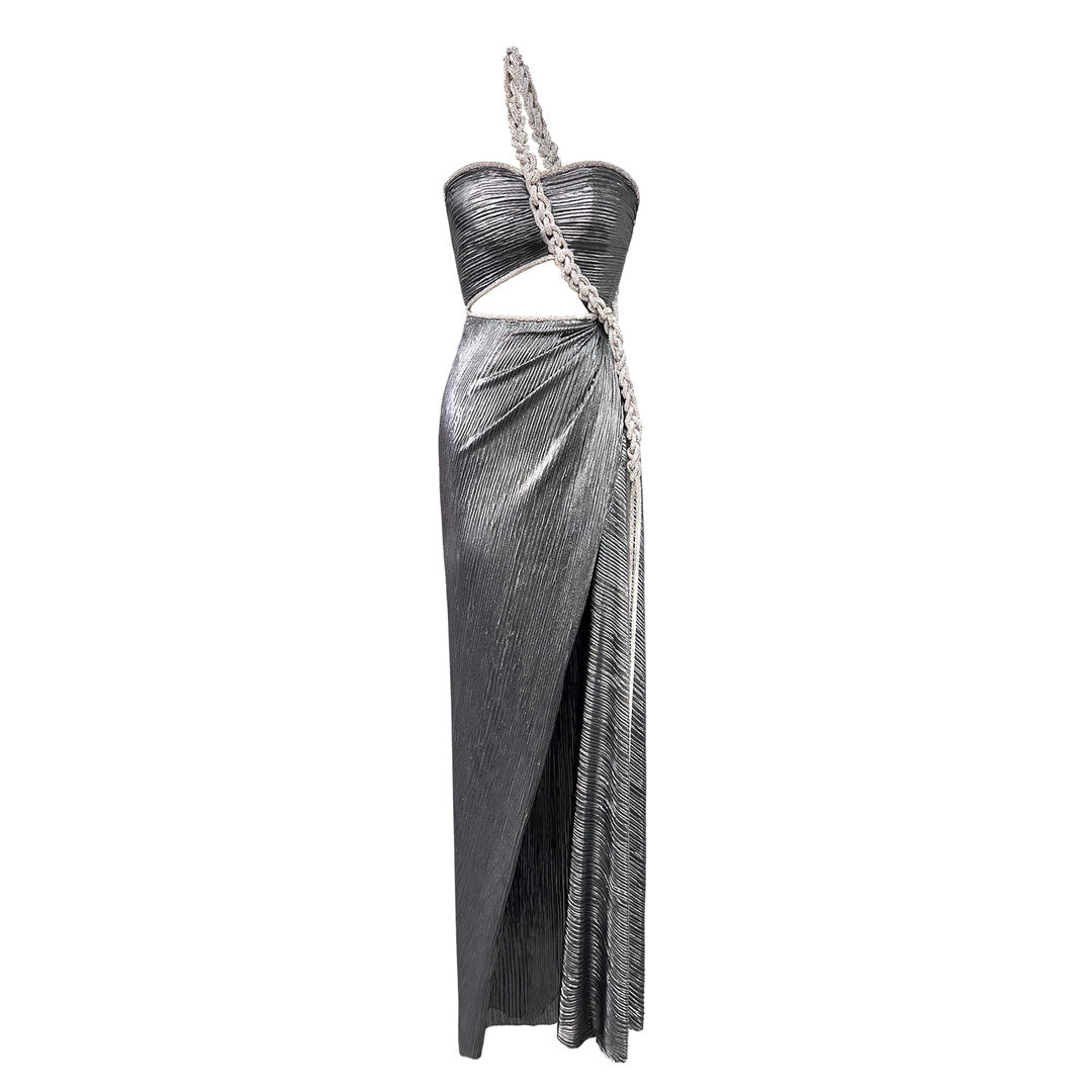 silver plisse dress Buy Sosandar Silver Metallic Plisse Wrap Front Fit & Flare Jersey Dress from Next USA