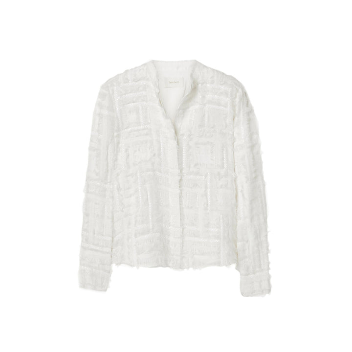 Silk Chiffon Embellished Top