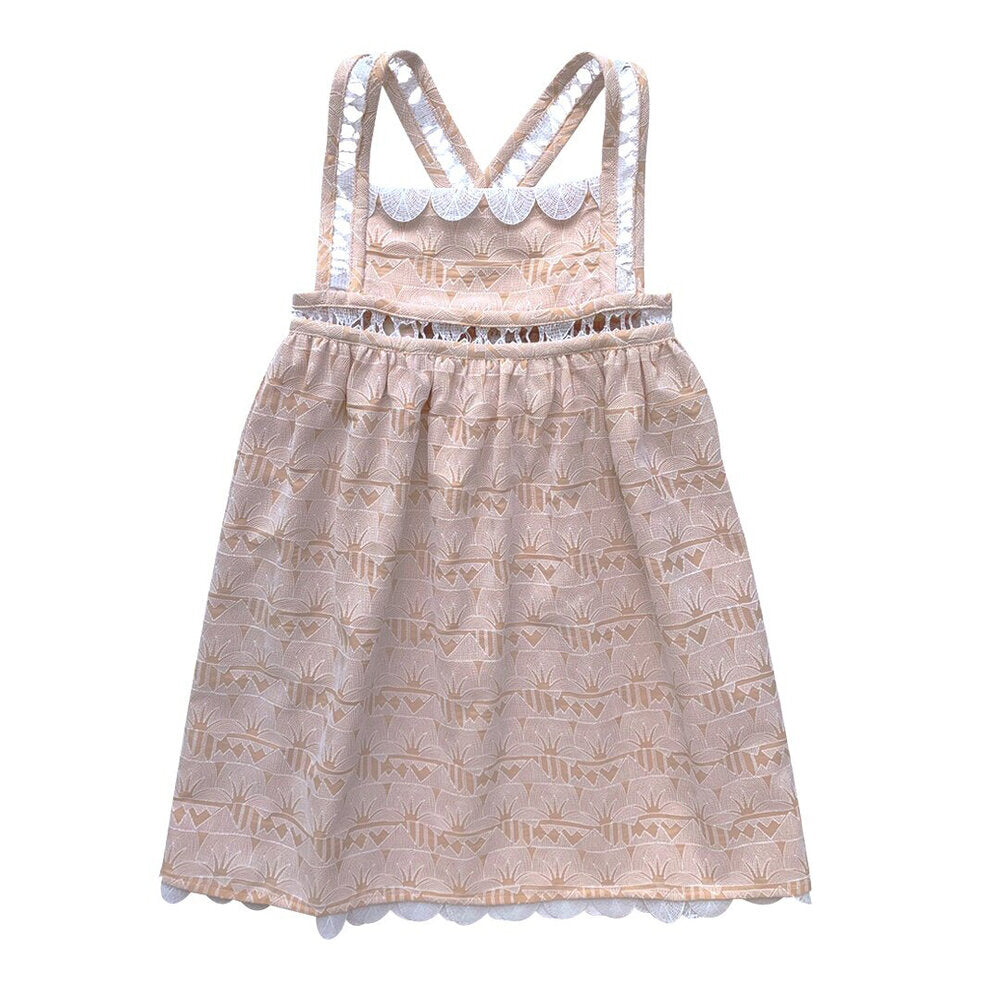 Girls Lotus Smock Dress