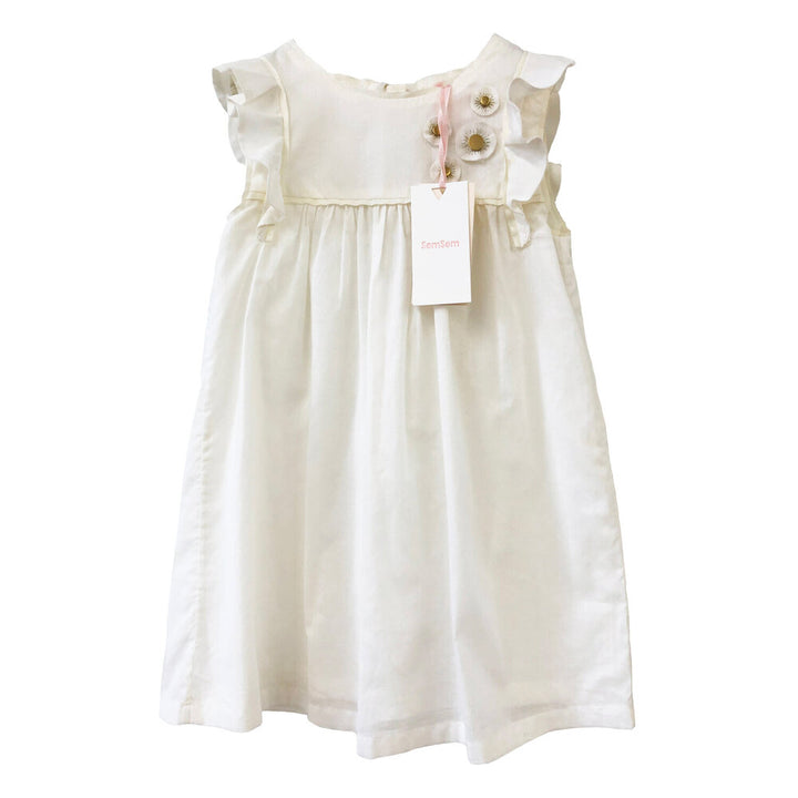 Girls Malak Dress - Egret