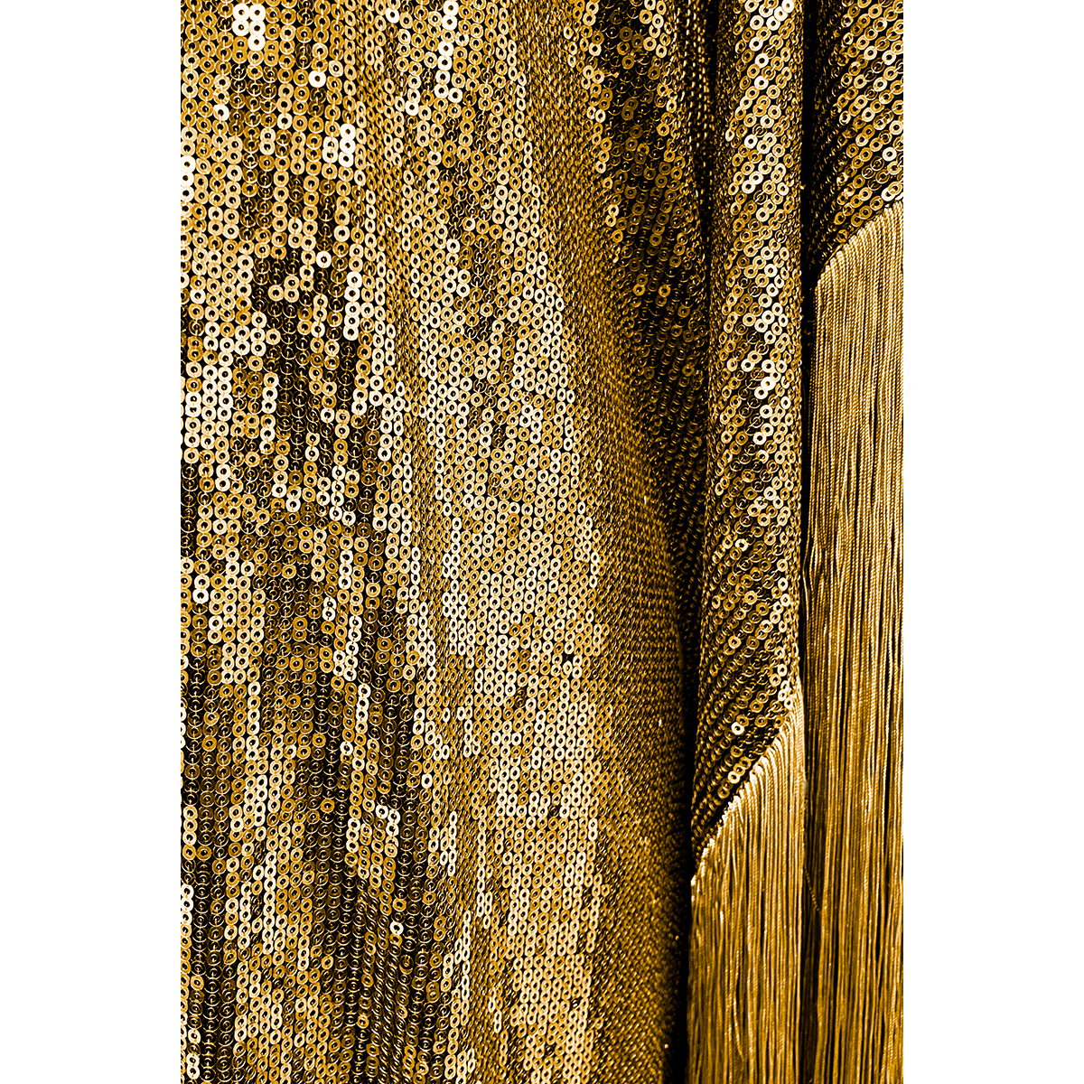 Metallic Sequin Kaftan - Gold, Small Metallic Sequin Kaftan - Gold, Small