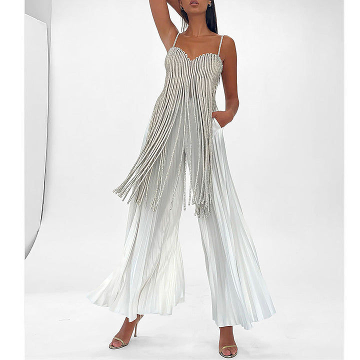 Crystal Cord Fringe Top