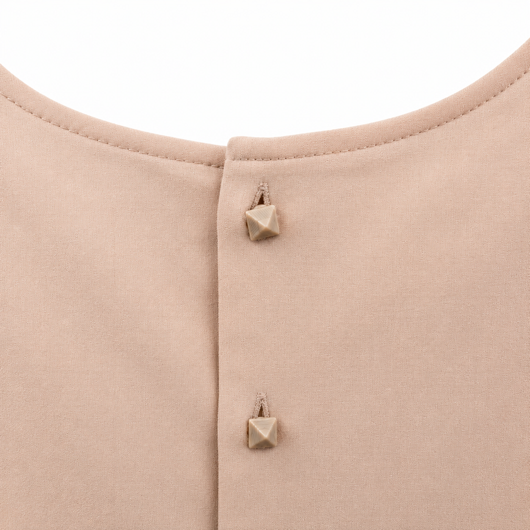 Girls Amaya Short Sleeve Dress - Pale Blush