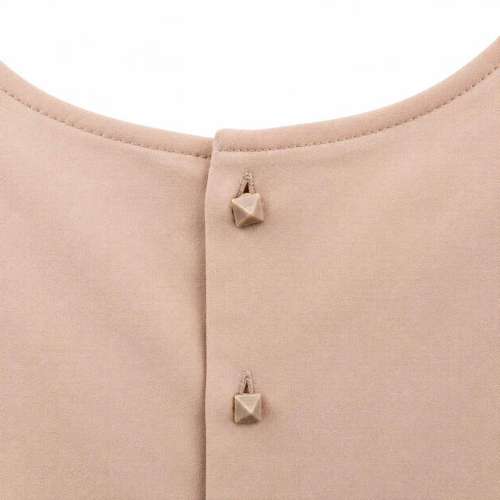 Girls Amaya Short Sleeve Dress - Pale Blush