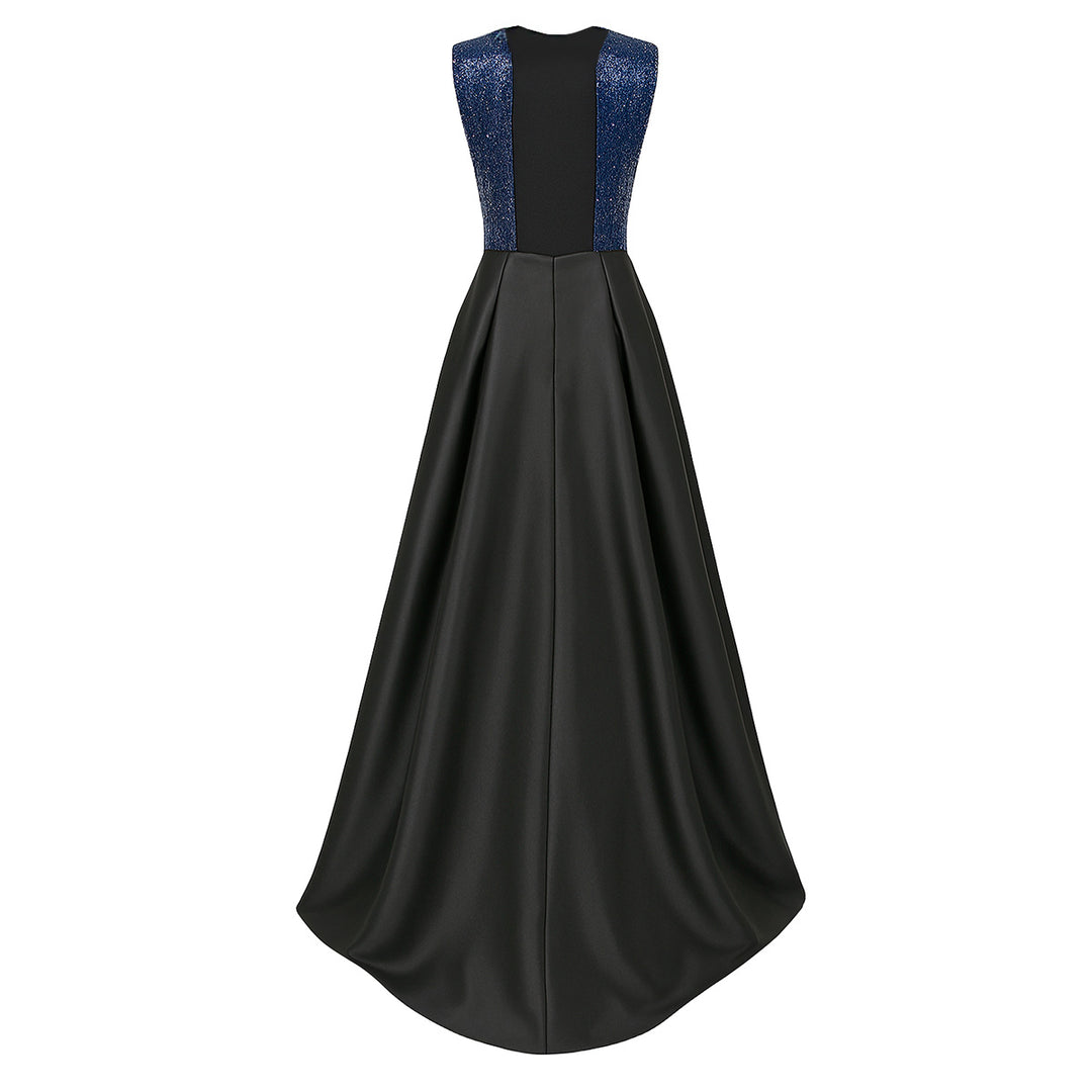 Sequin and Faille Gown