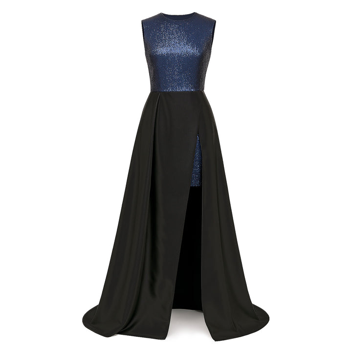 Sequin and Faille Gown