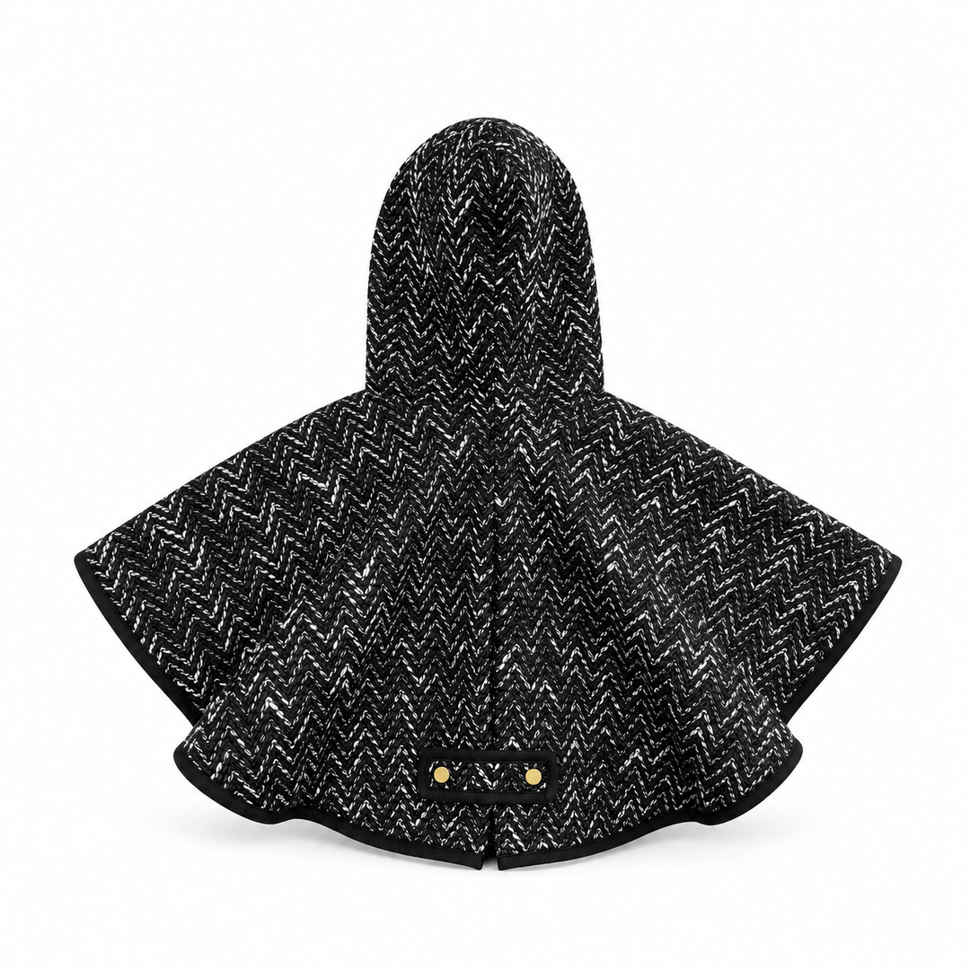 Girls Sameera Cape Jacket - Black