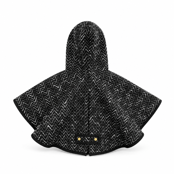 Girls Sameera Cape Jacket - Black