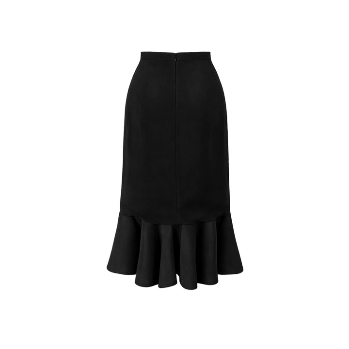 Black Ruffle Skirt