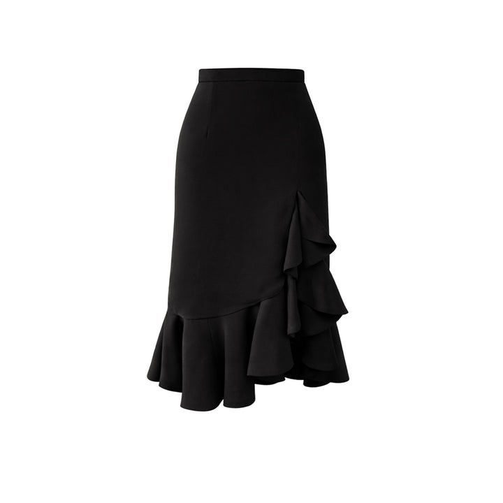 Black Ruffle Skirt