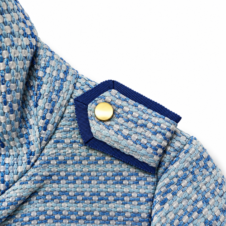 Girls Samia Biker Jacket - Palace Blue
