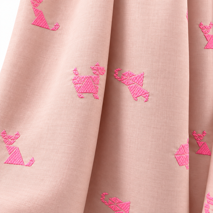 Girls Meera Dress- Pale Blush
