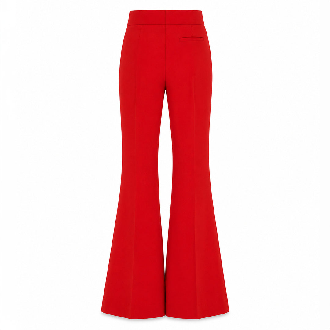 Camille High Waisted Pants - Red