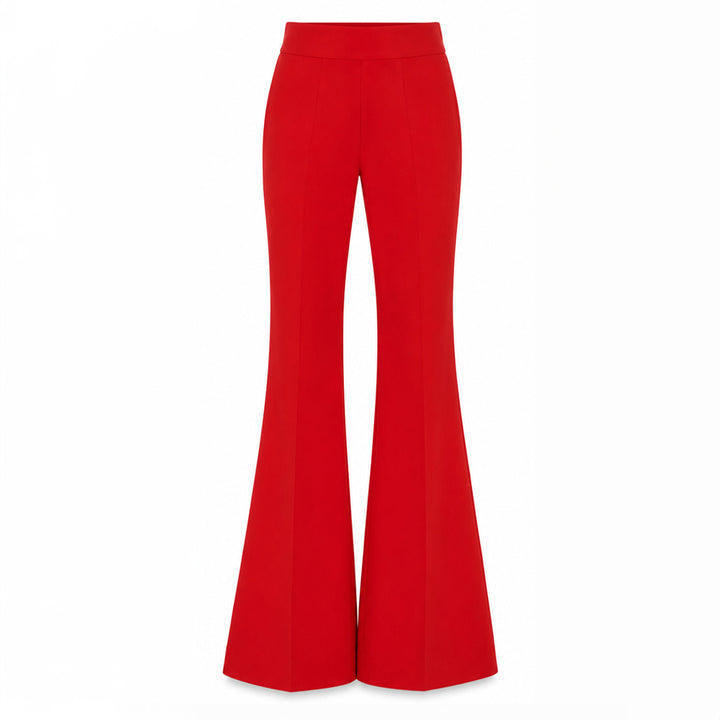 Camille High Waisted Pants - Red