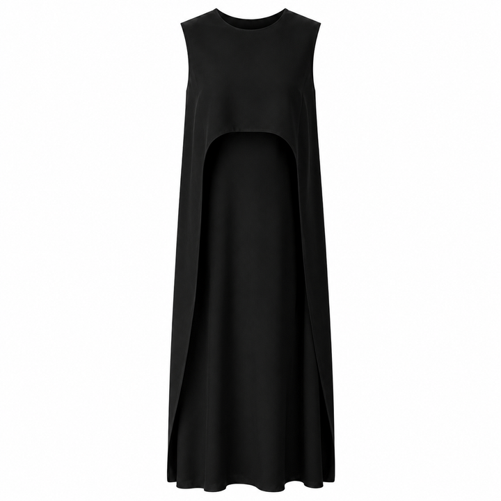 Camille High Low Top - Black