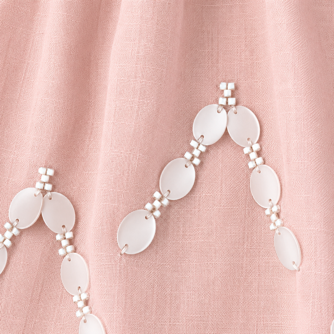 Girls Farah Embroidered Top - Blush