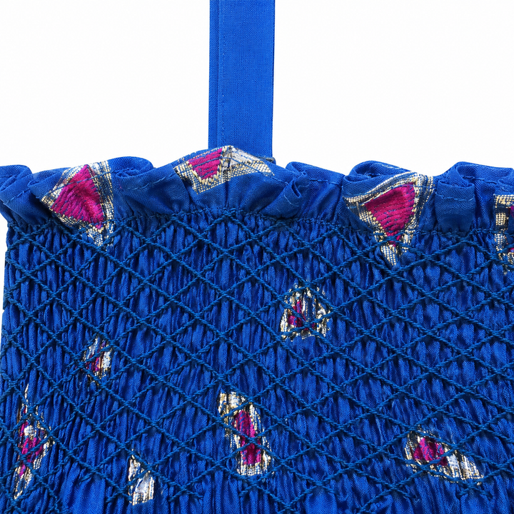 Girls Jamila Smocked Top  -  Palace Blue
