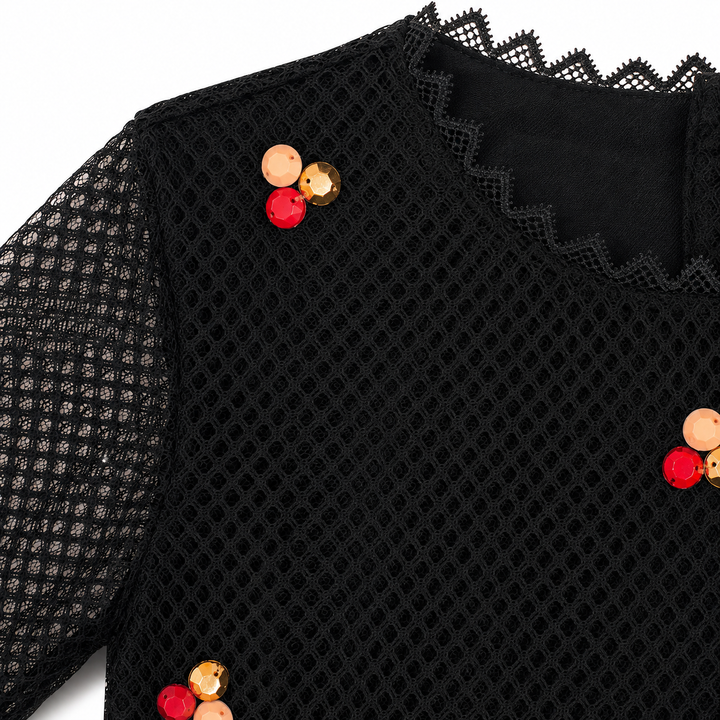 Girls Hend Dress - Black