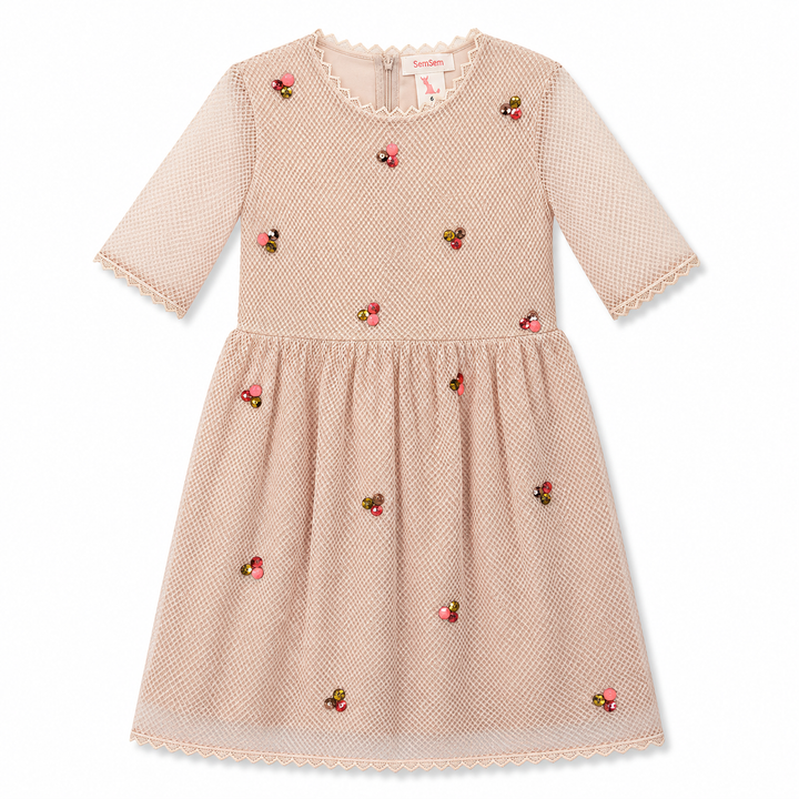 Girls Hend Dress- Blush