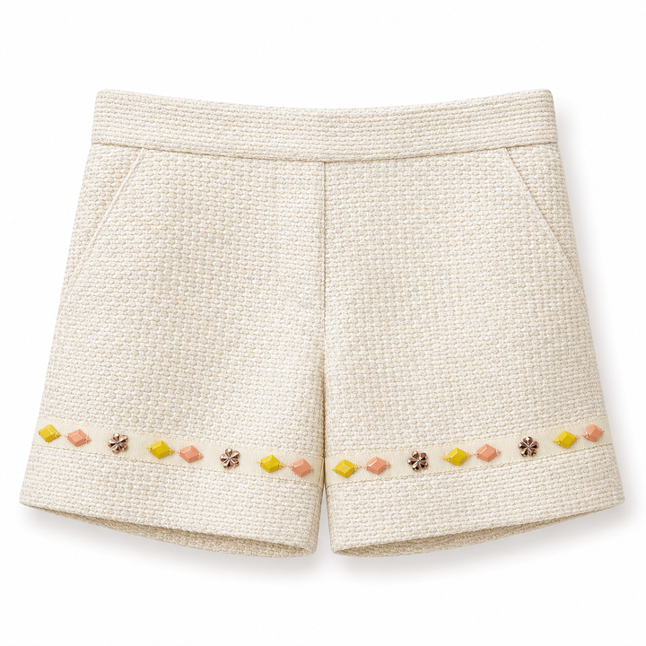 Girls Huma Shorts - Cream