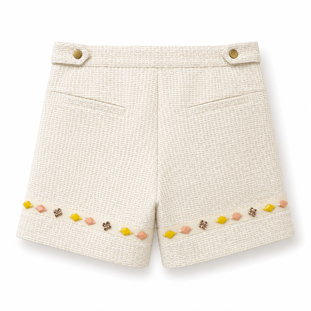 Girls Huma Shorts - Cream