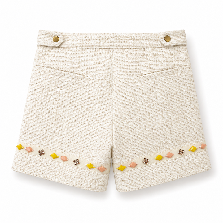 Girls Huma Shorts - Cream
