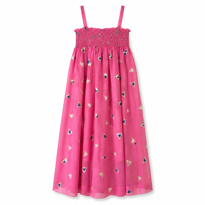 Girls Jamila Long Dress - Azelia Pink