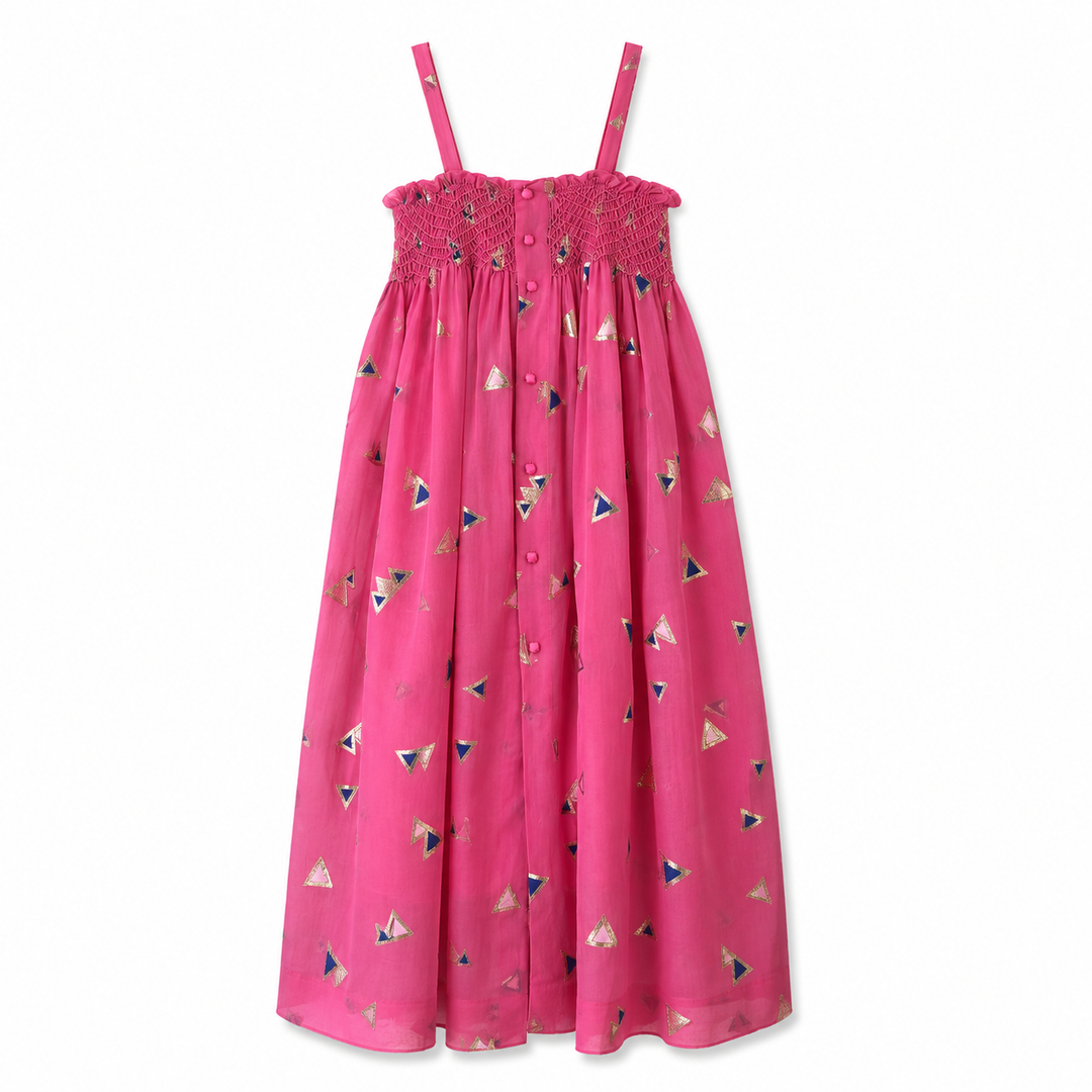 Girls Jamila Long Dress - Azelia Pink
