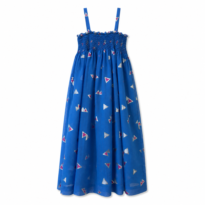 Girls Jamila Long Dress - Palace Blue
