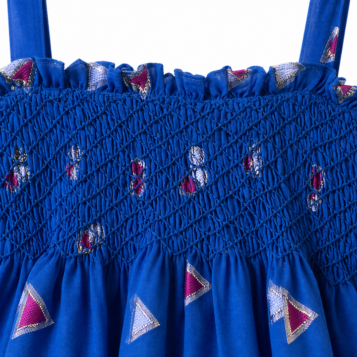 Girls Jamila Long Dress - Palace Blue