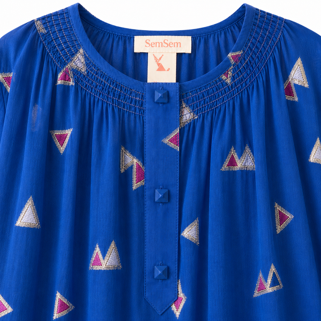 Girls Jamila Long Kaftan - Palace Blue