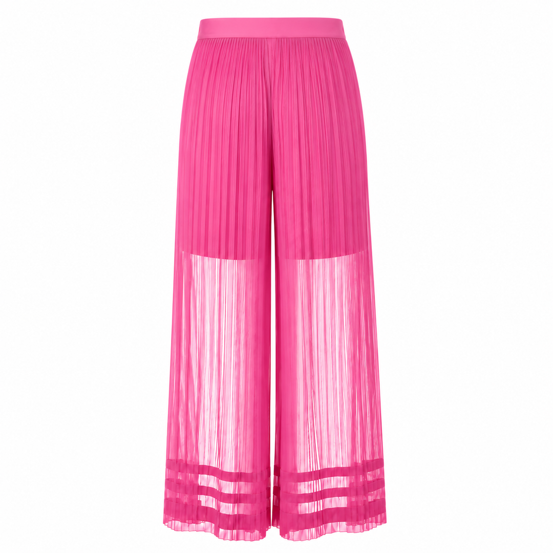 Maryam Pleated Pant - Hot Pink