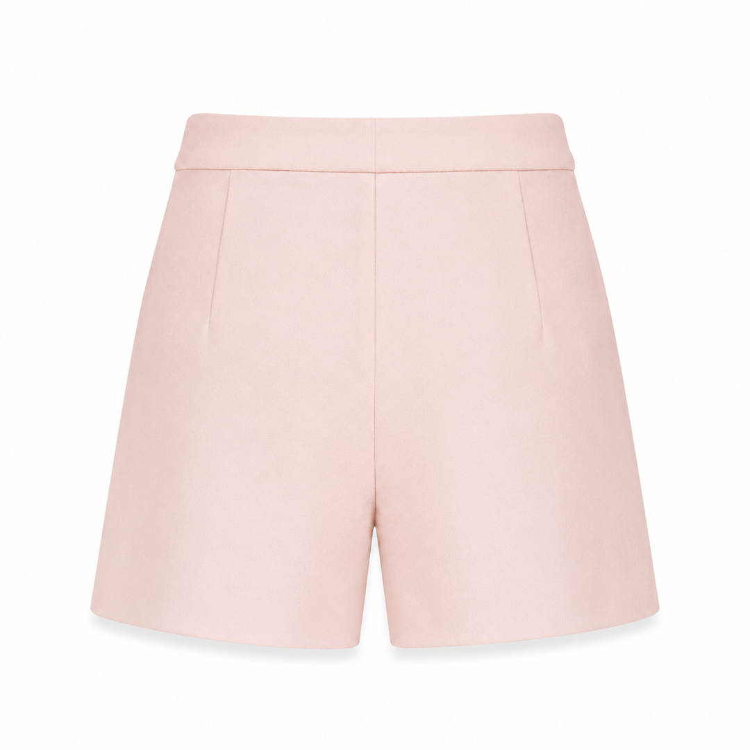 Malak Gold Snap Short - Pale Blush