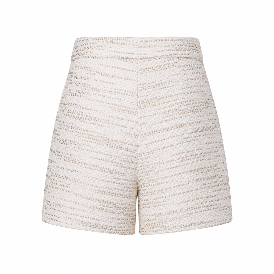 Samia Embroidered Shorts - Gold