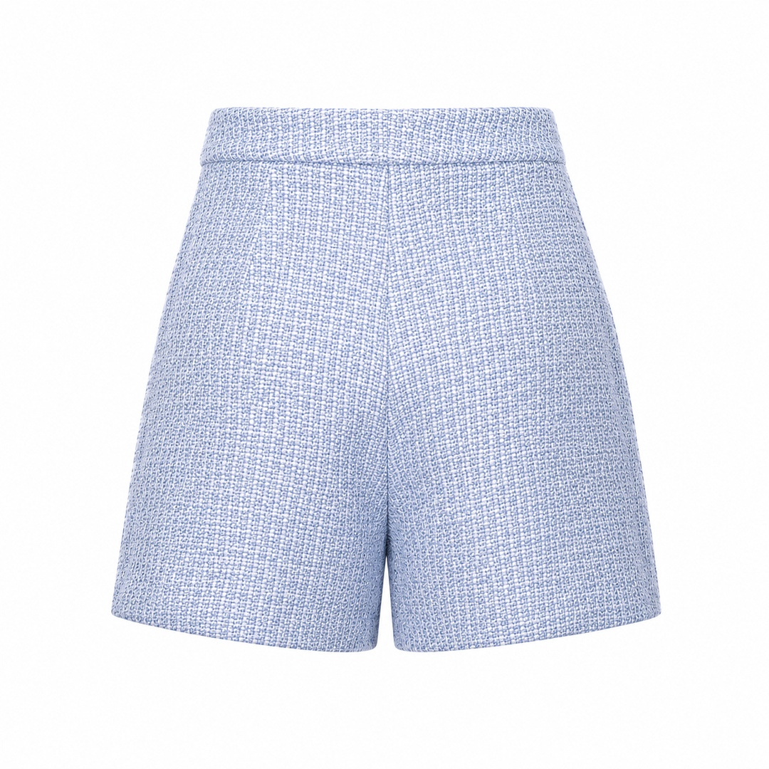 Samia Embroidered Shorts - Palace Blue