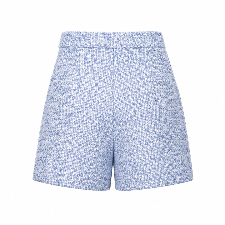 Samia Embroidered Shorts - Palace Blue