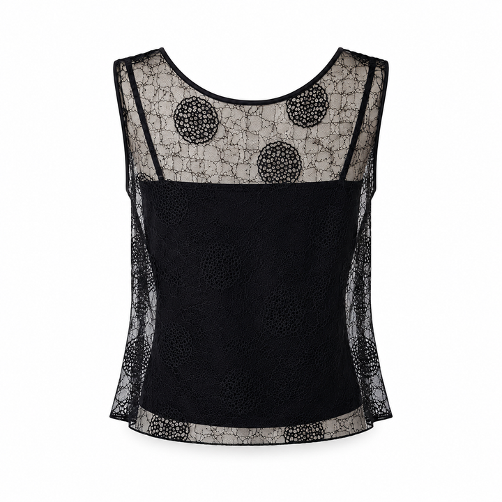 Geometric Lace Top