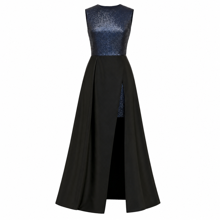 Sequin and Faille Gown