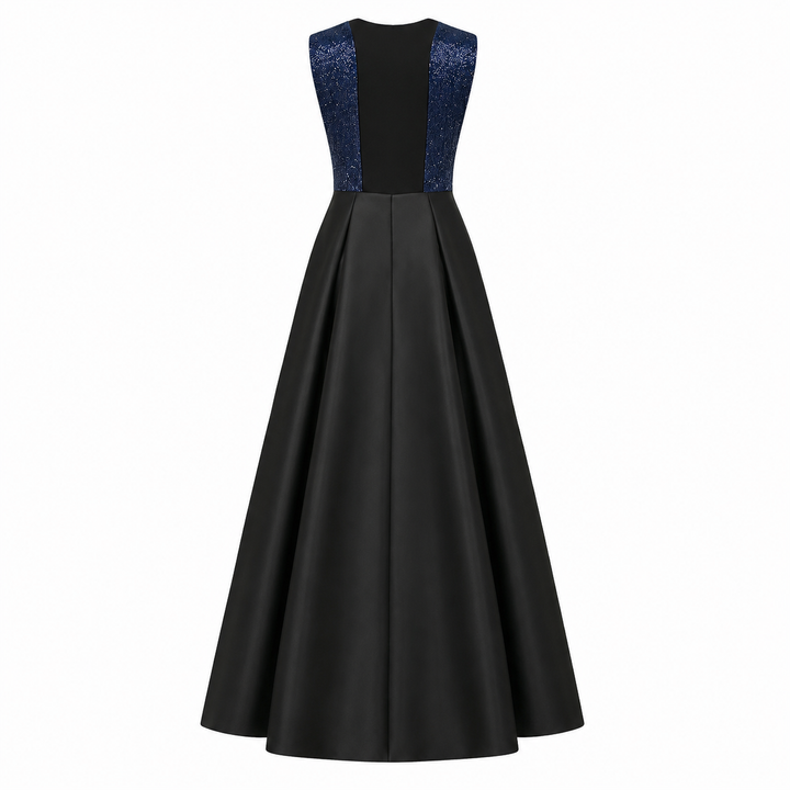 Sequin and Faille Gown