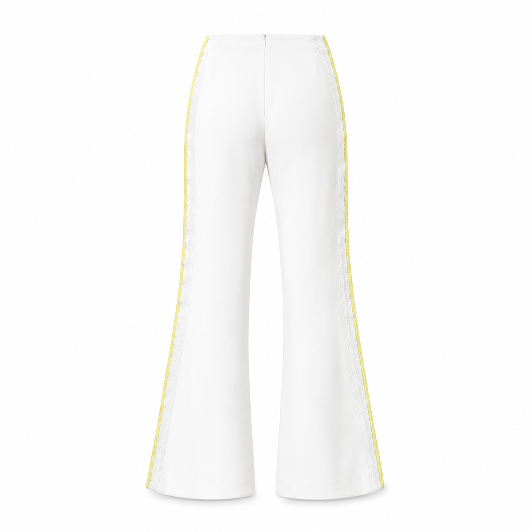 Wide Leg Trouser with Side Stripes