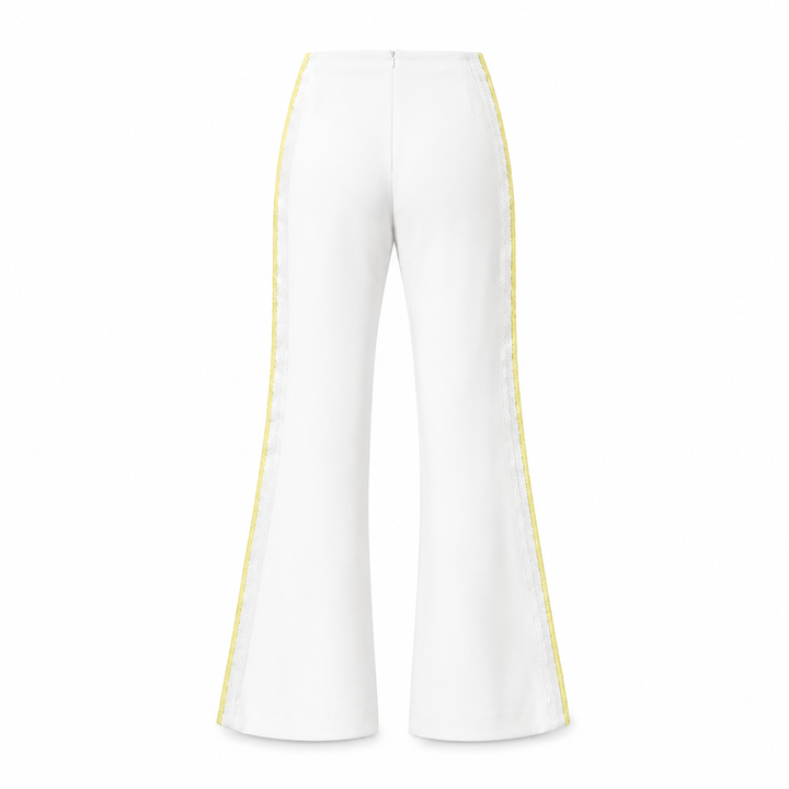 Wide Leg Trouser with Side Stripes