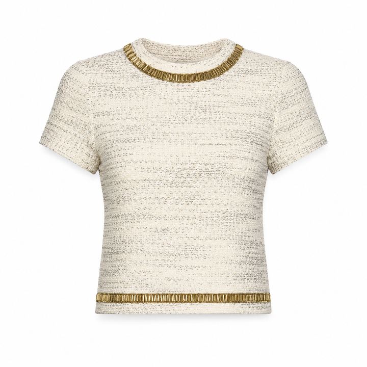 Samia Short Sleeve Top - Gold