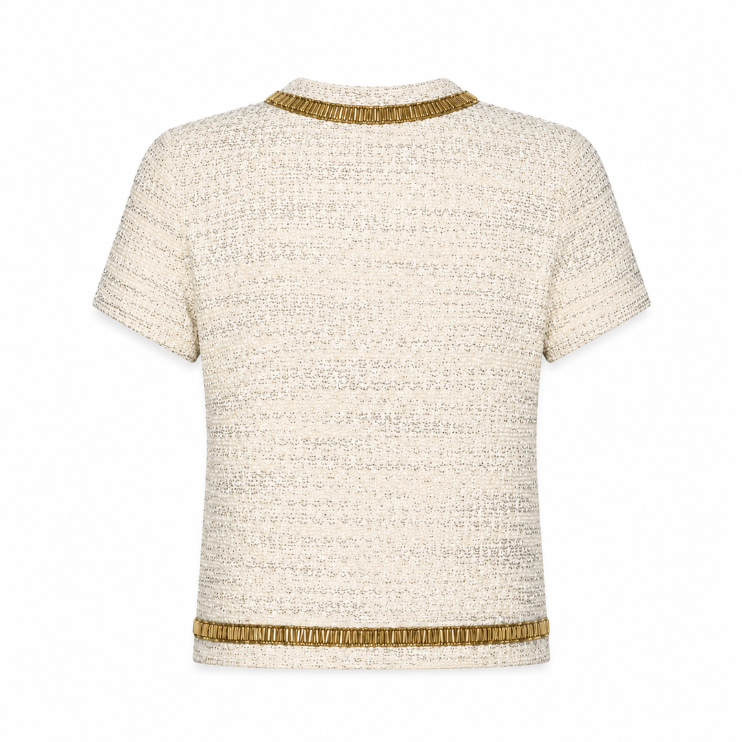 Samia Short Sleeve Top - Gold