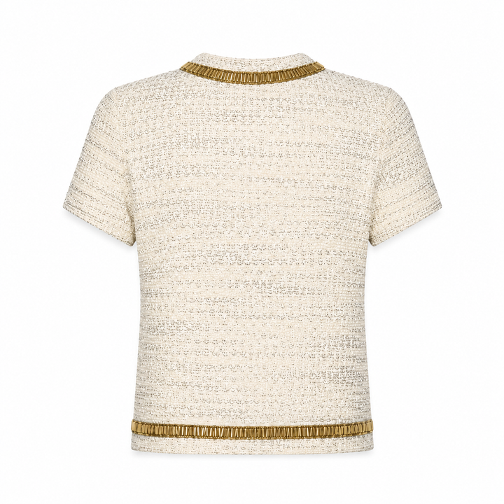 Samia Short Sleeve Top - Gold