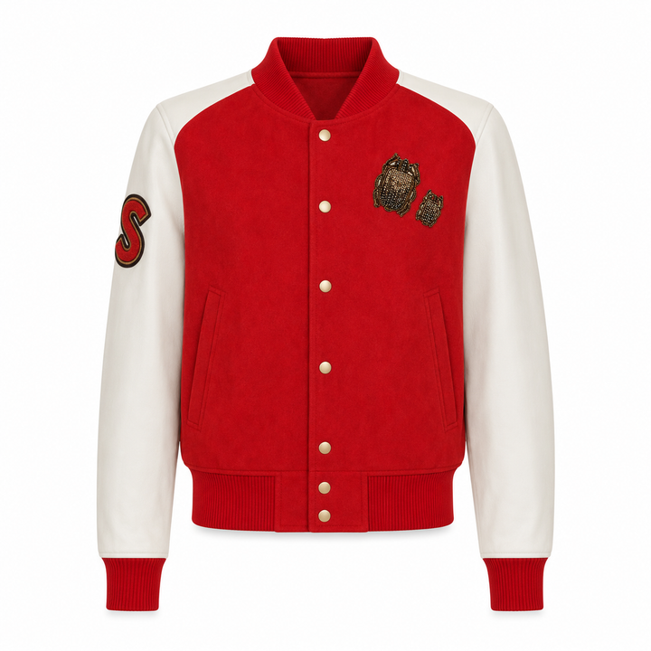 Hanna Bomber Jacket - Red