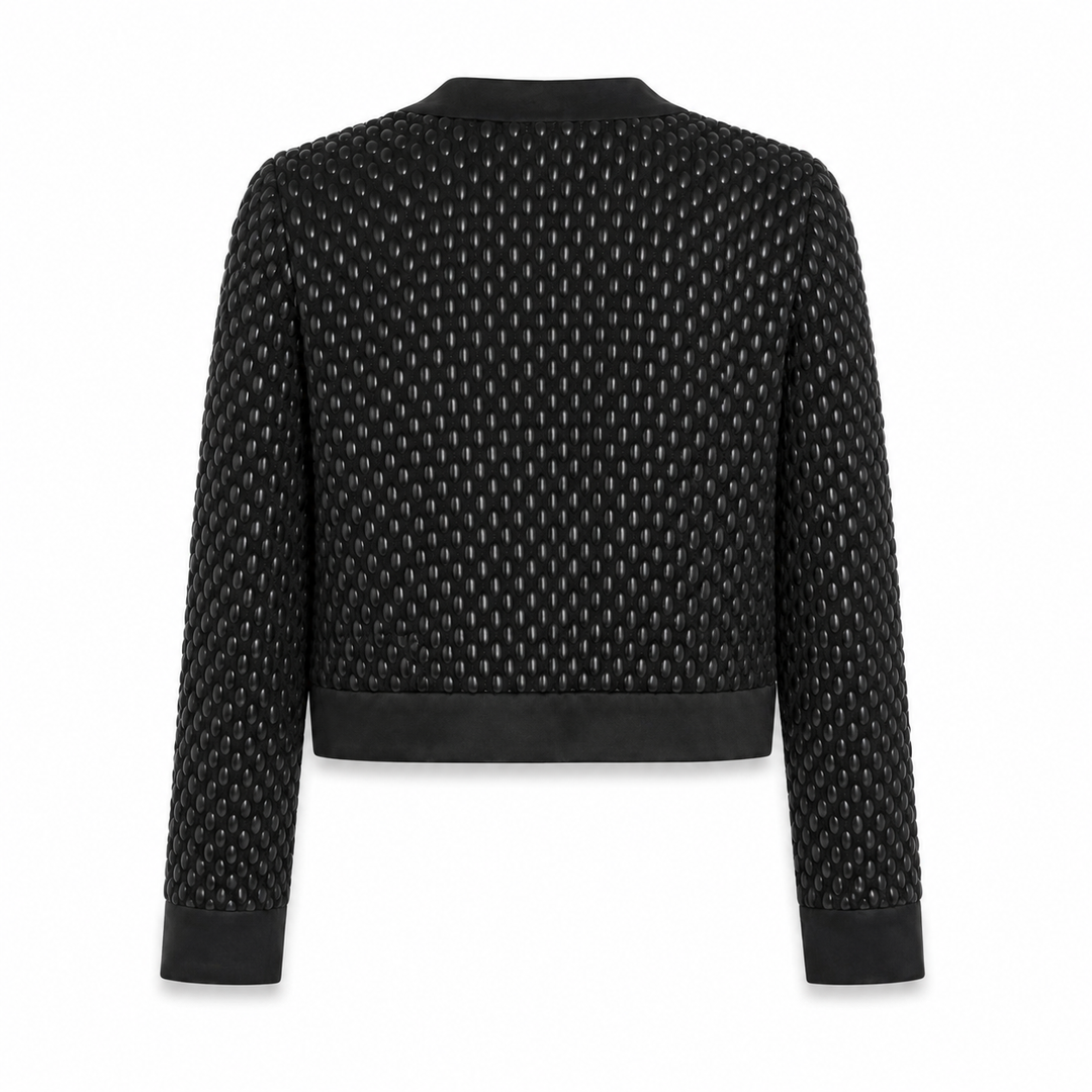 Farah Embroidered Jacket - Black