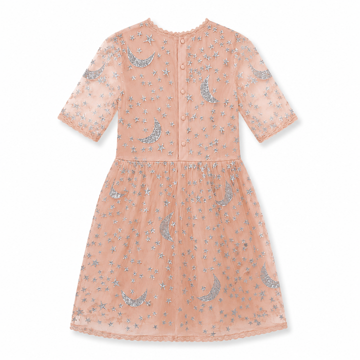 Girls Blush Moon and Star Dress