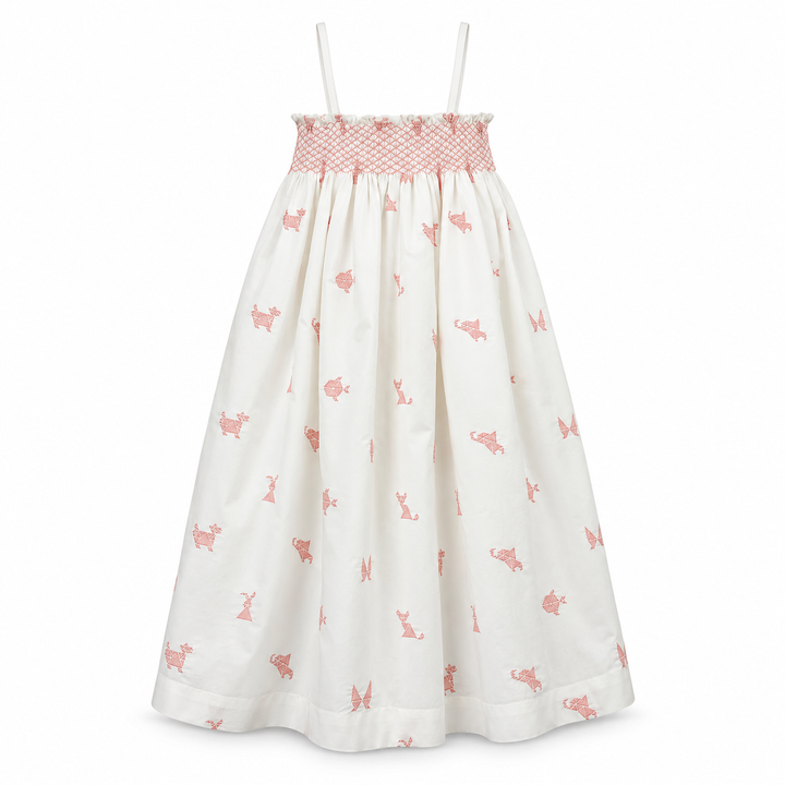 Girls Meera Dress - White