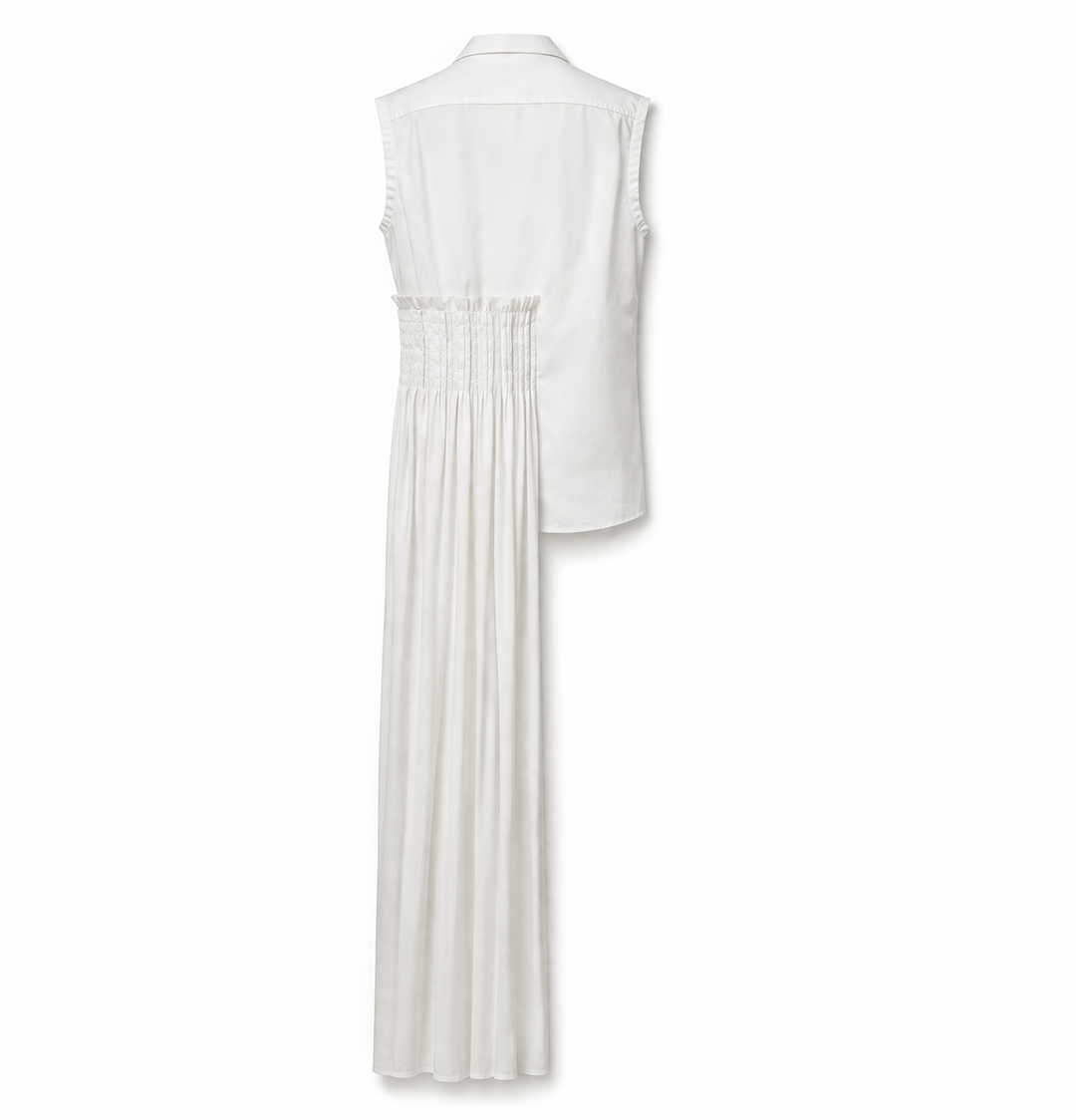 Cotton Top with Pleating Detail