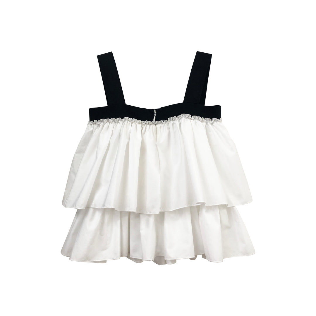 Girl's Sleeveless Ruffle Top